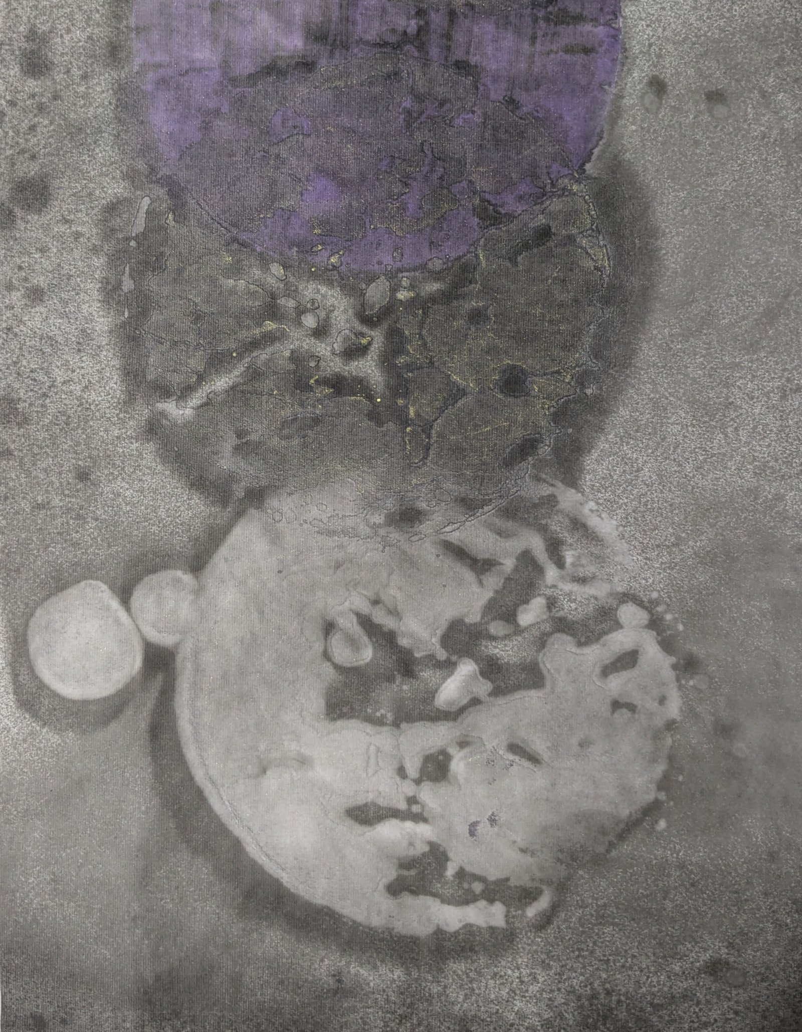 作品名稱： 日月戢重暉 規格：50x40公分 媒材：墨、宣紙 年代： 2024