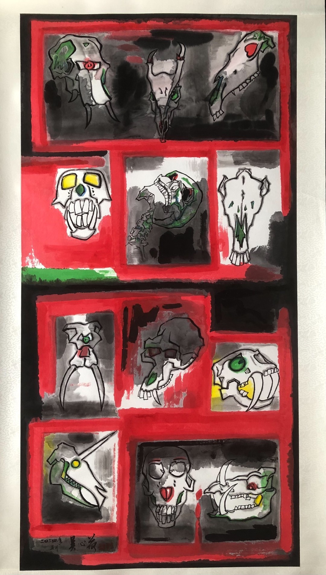 東京都美術館開館100周年記念【14回東京現展】吳心荷〈散落骨骼（一）〉散落之骨，與人之未能完全集成於自身 
