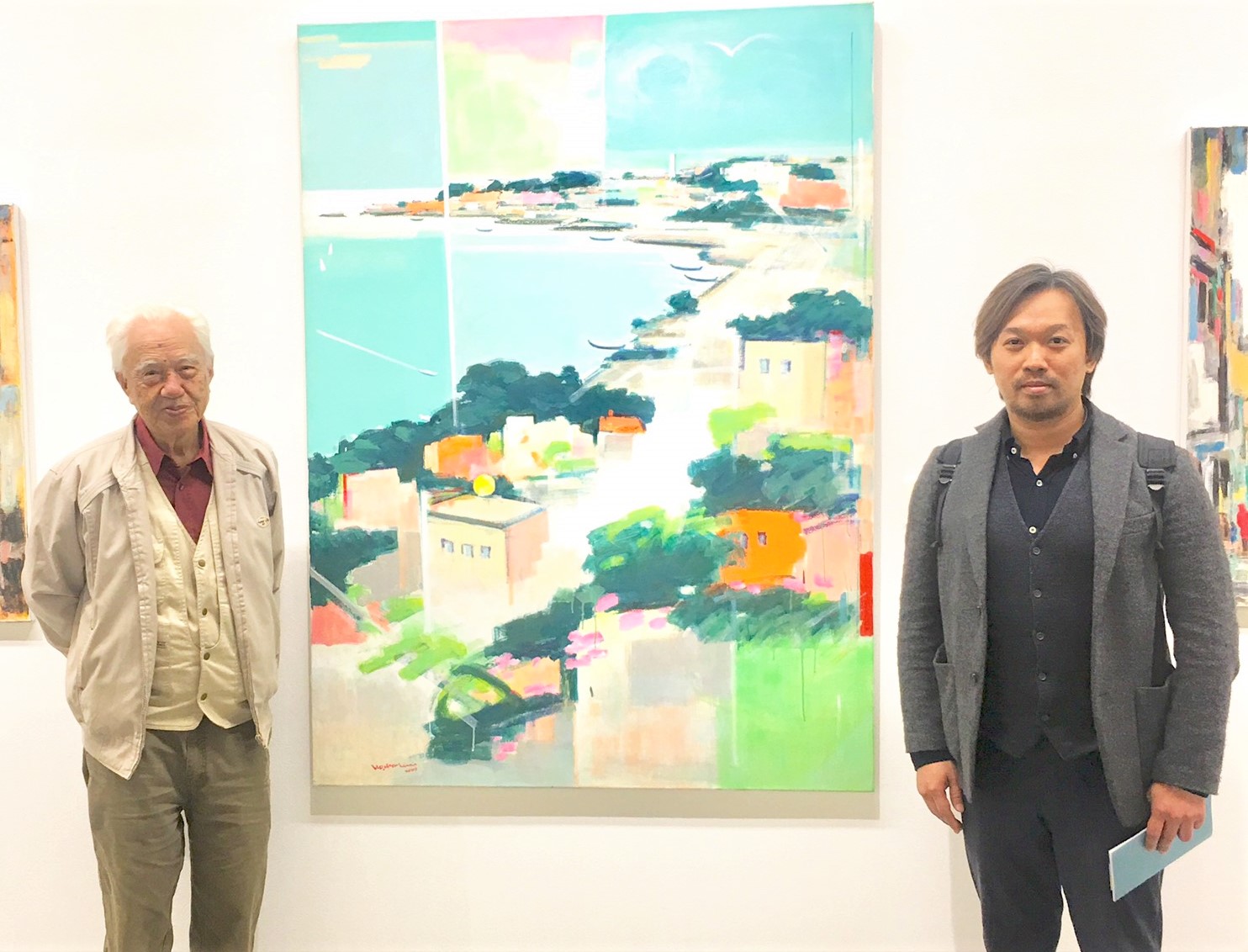 王穆提社長與何肇衢-戰後台灣現代繪畫運動