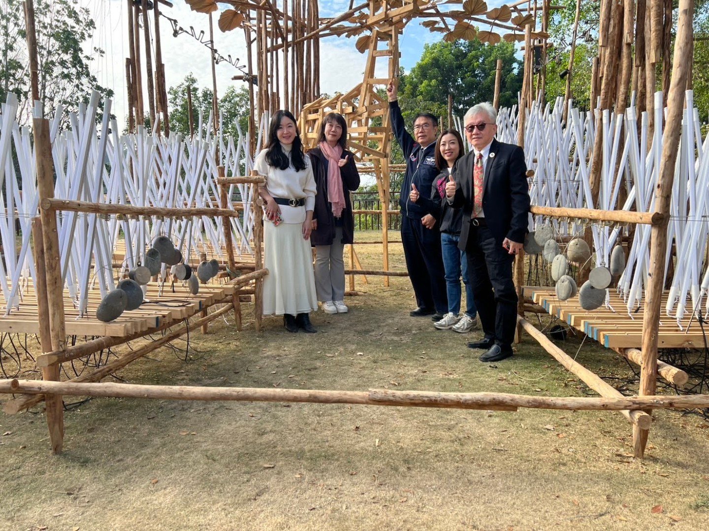 蘇奕榮受邀參展《全國最美山林燈節》龍崎空山祭（現場合影）