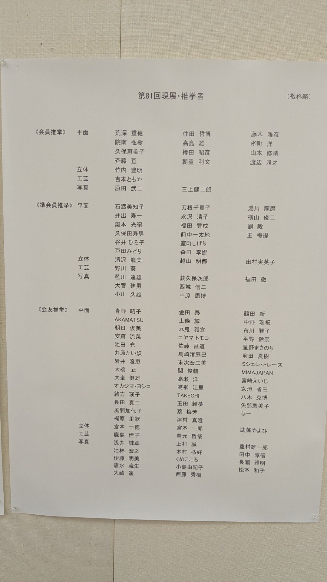 《現場直擊:持續更新》日本81回現展-日本國立新美術館展覽