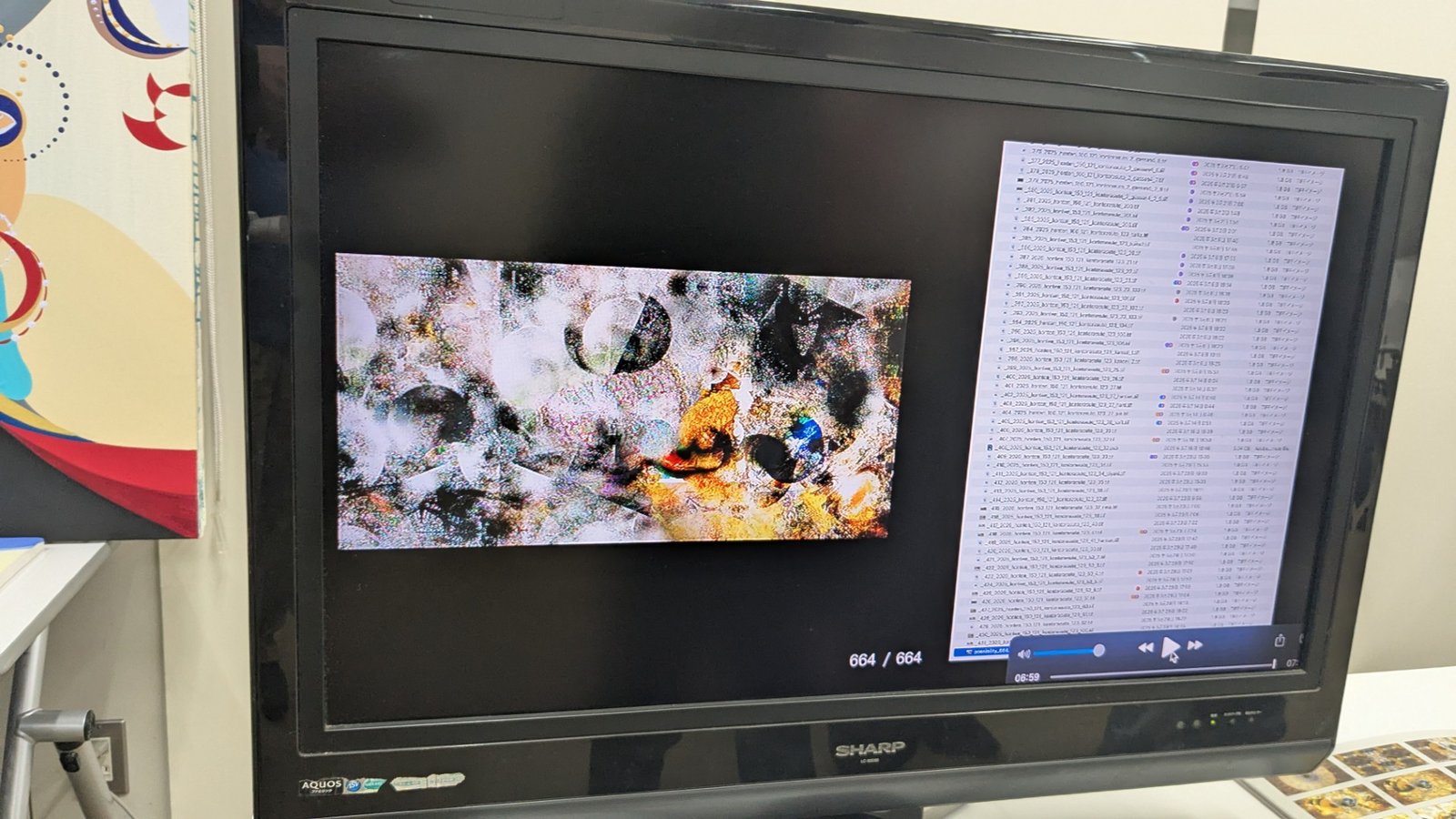 現展作家6人的小小開放工作室現場