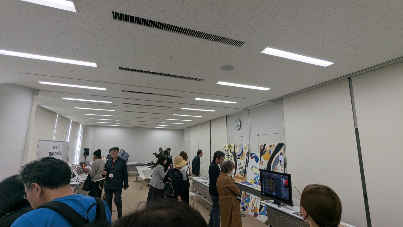 現展作家6人的小小開放工作室現場