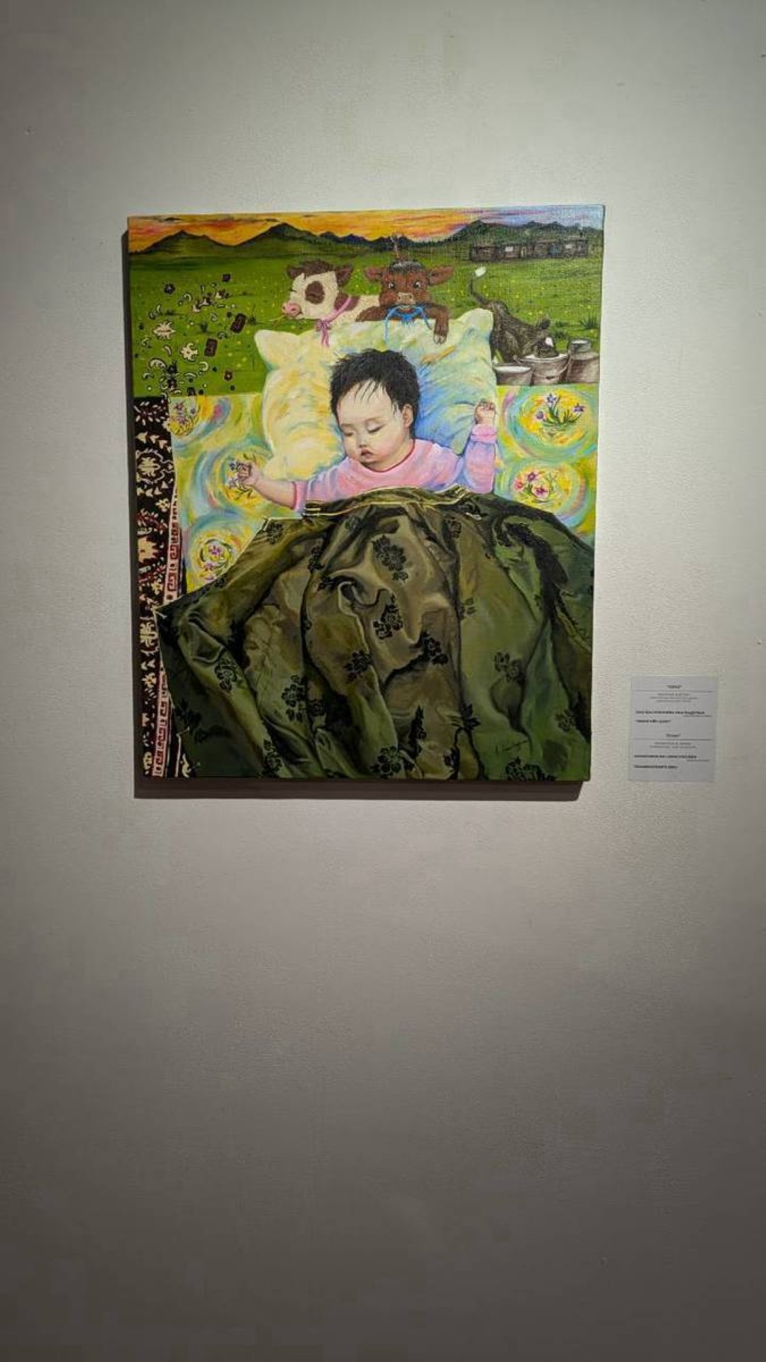 蒙古國立現代美術館展覽現場(National Art Gallery of Mongolia)STARS IN MONGOLIA AND JAPAN