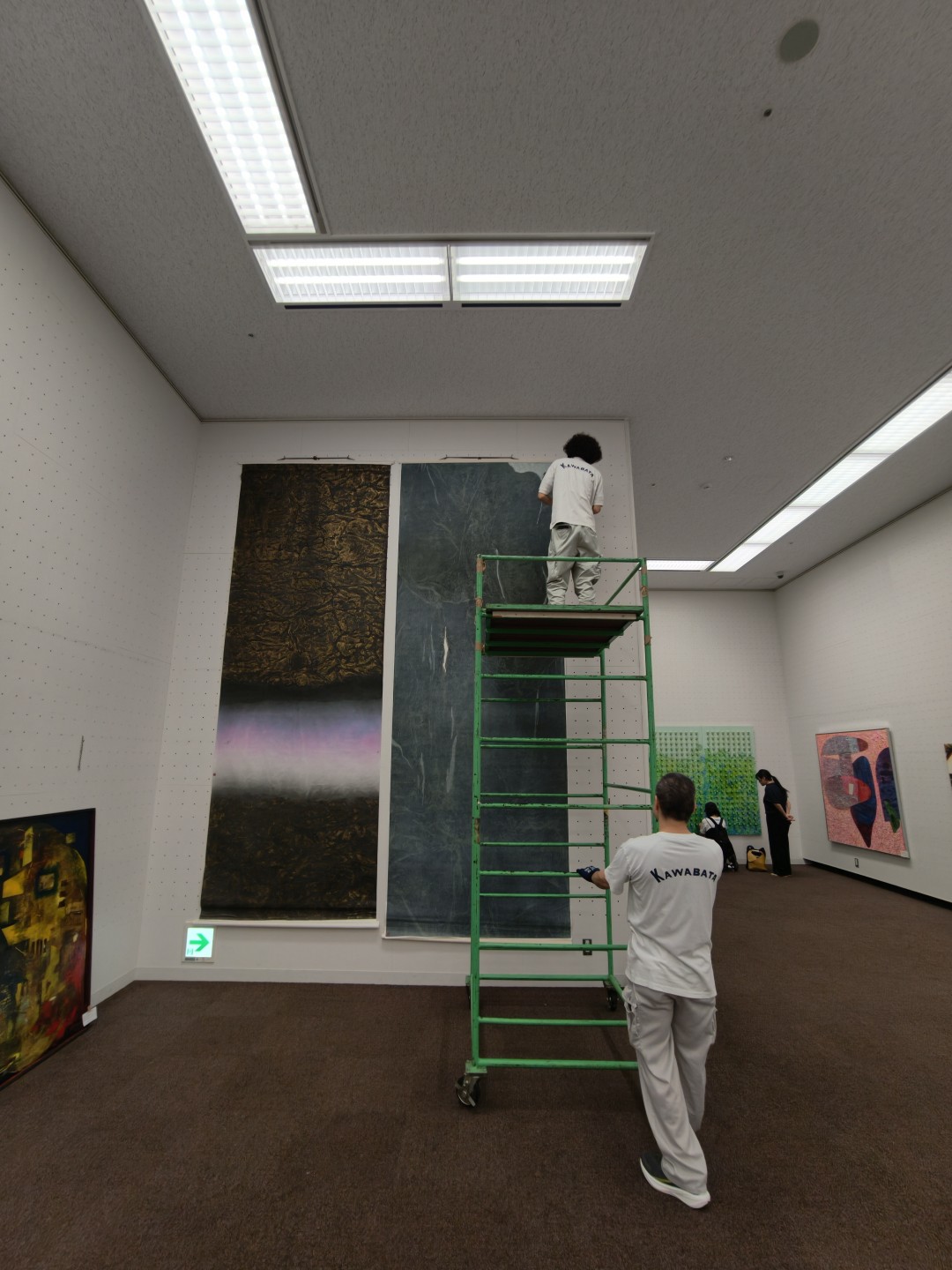 第14回東京現展-日本國立東京都美術館展場現場佈展