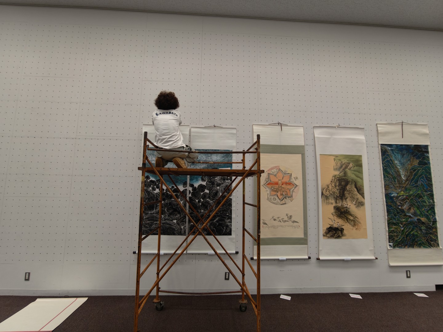 第14回東京現展-日本國立東京都美術館展場現場佈展