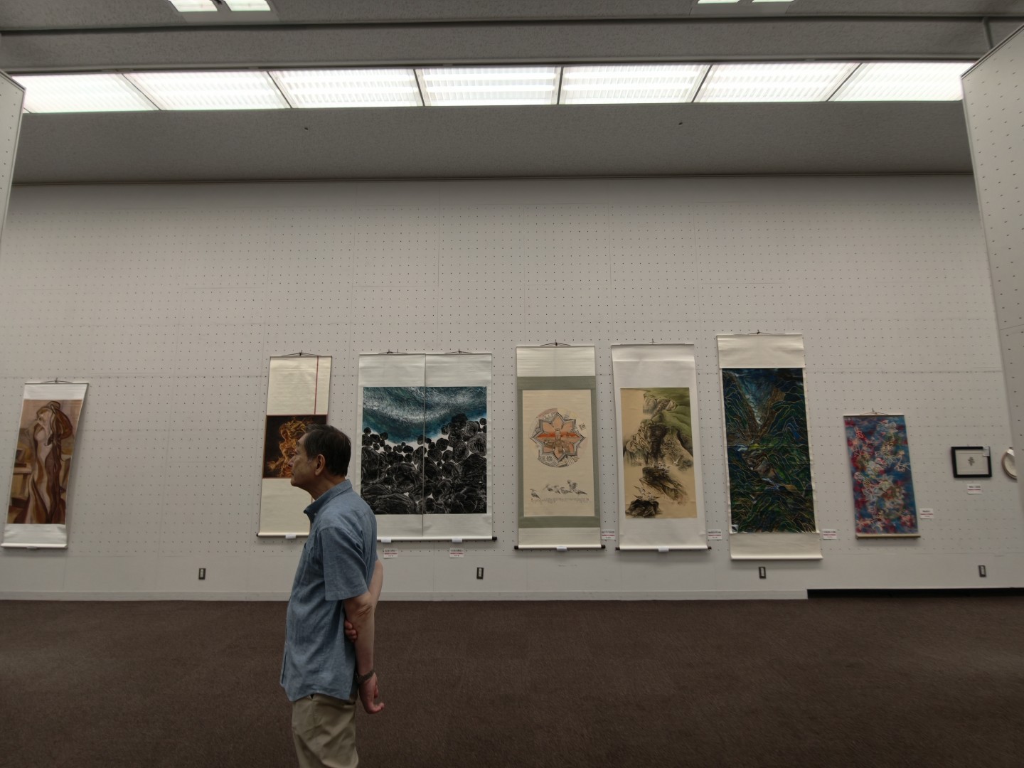 第14回東京現展-日本國立東京都美術館展場現場佈展