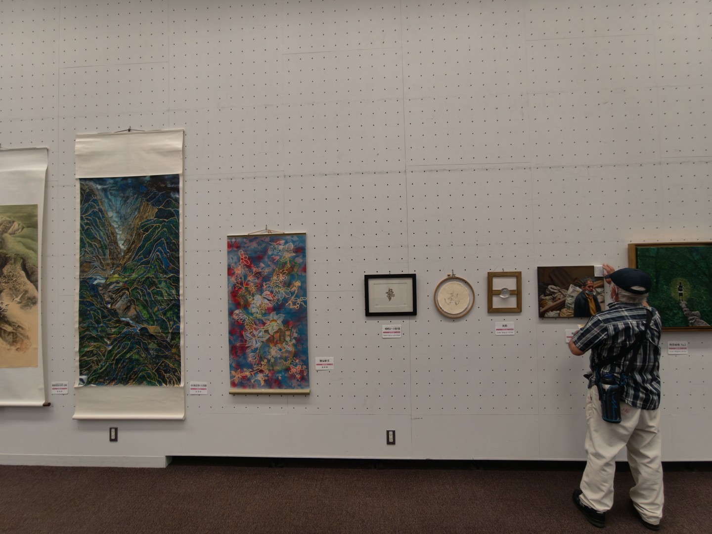 第14回東京現展-日本國立東京都美術館展場現場佈展