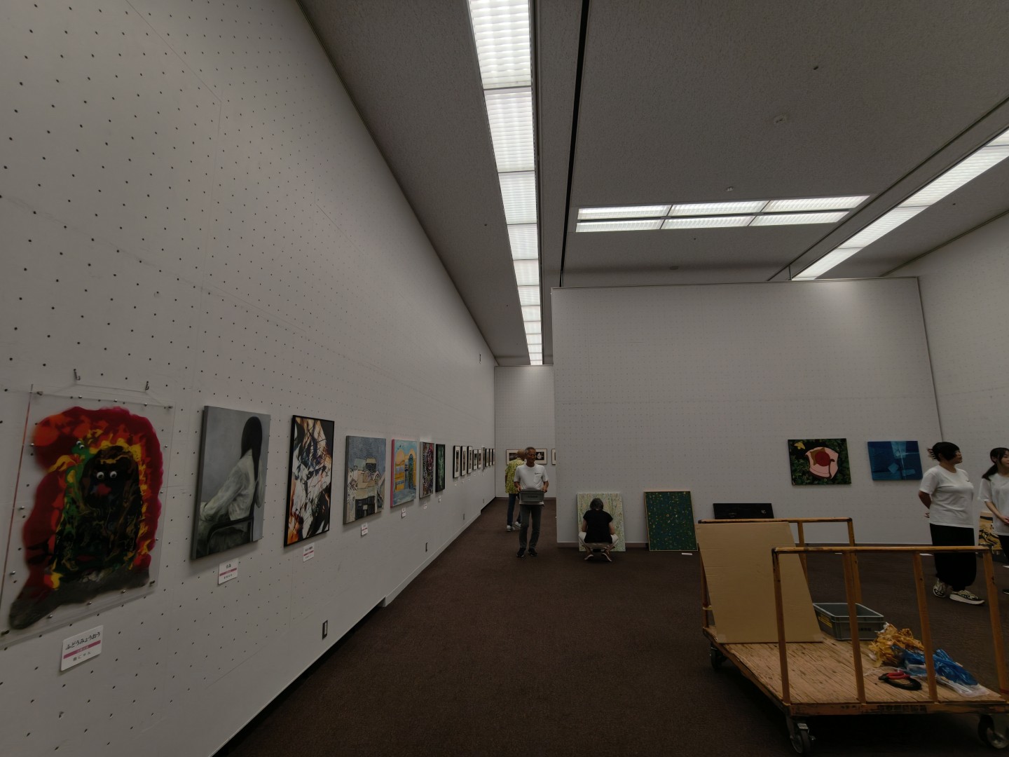 第14回東京現展-日本國立東京都美術館展場現場佈展