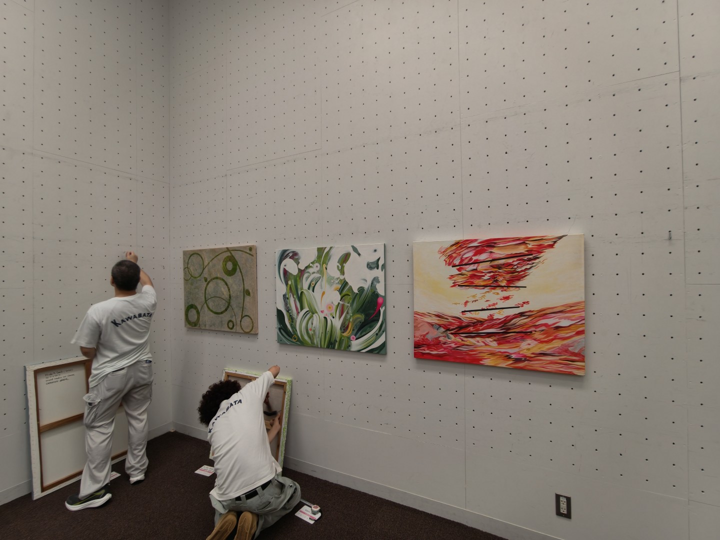 第14回東京現展-日本國立東京都美術館展場現場佈展