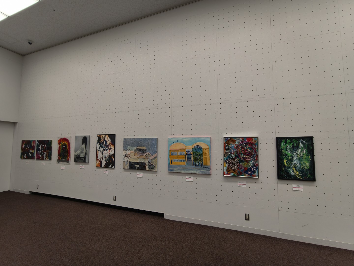 第14回東京現展-日本國立東京都美術館展場現場佈展