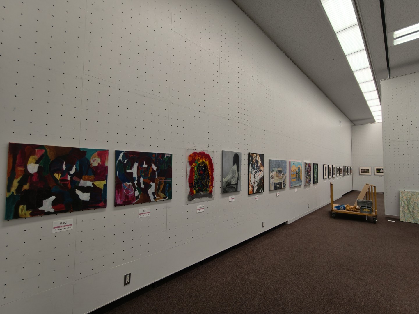 第14回東京現展-日本國立東京都美術館展場現場佈展