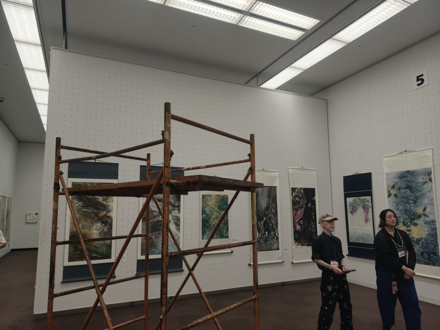 第14回東京現展-日本國立東京都美術館展場現場佈展