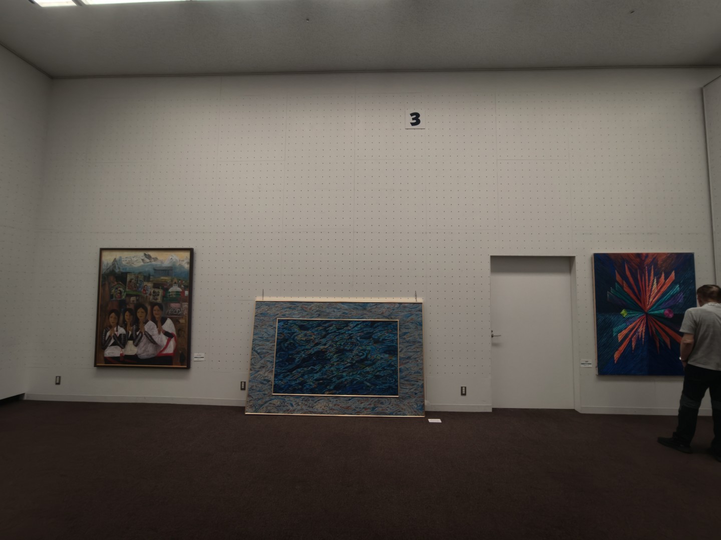 第14回東京現展-日本國立東京都美術館展場現場佈展