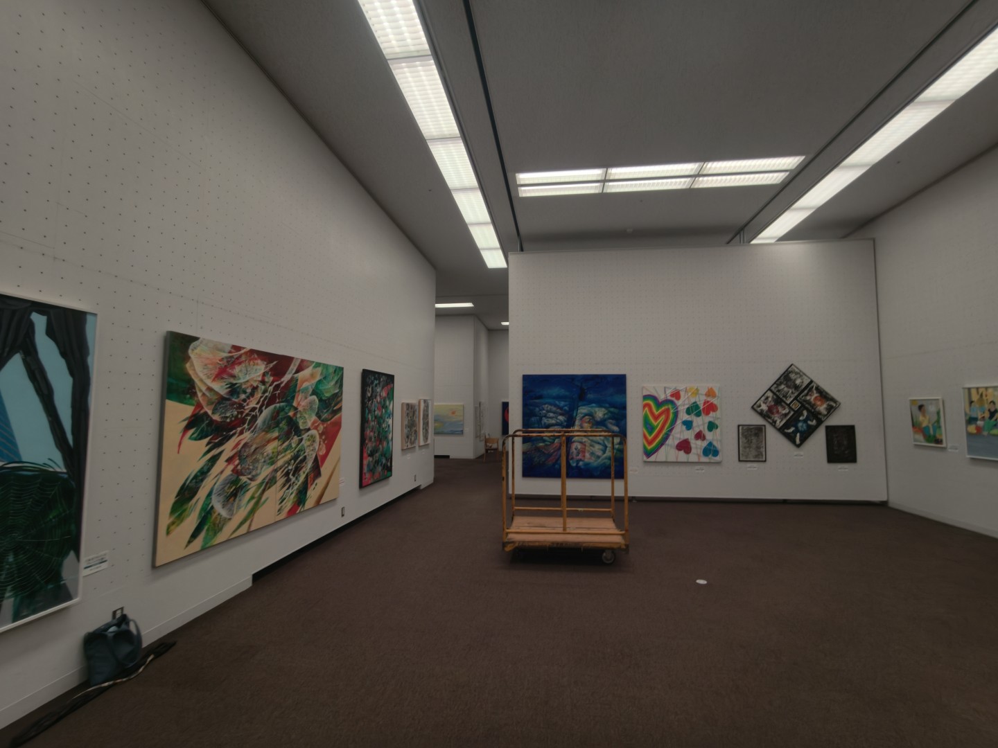 第14回東京現展-日本國立東京都美術館展場現場佈展