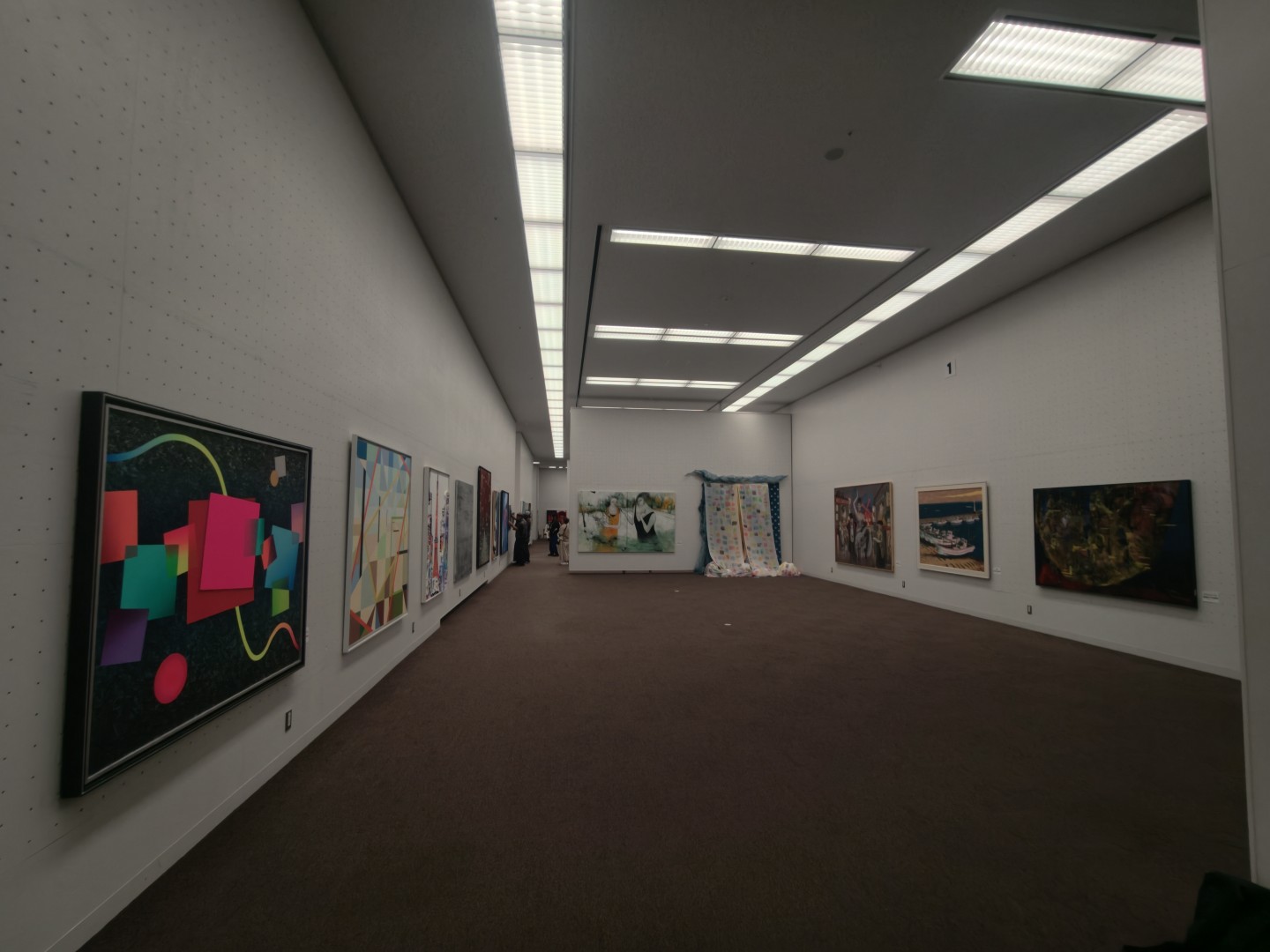 第14回東京現展-日本國立東京都美術館展場現場佈展