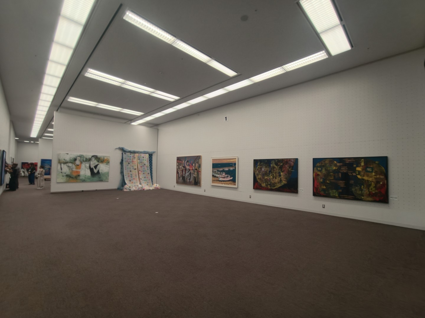 第14回東京現展-日本國立東京都美術館展場現場佈展