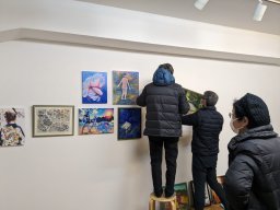 日本2024年GENTEN新年藝術博覽會-佈展